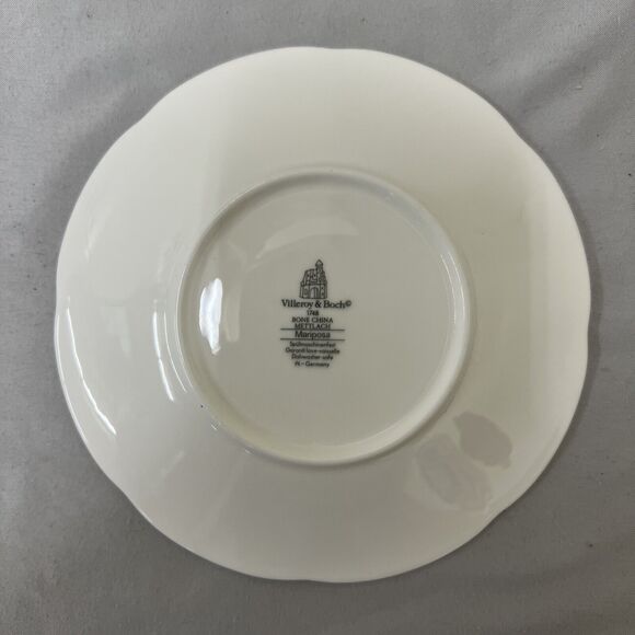 VILLEROY AND BOCH MARIPOSA BONE CHINA CUP AND SAUCER - GERMANY FS Bnfts Charity - Picture 8 of 11